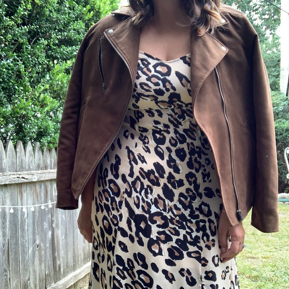 Animal Print Midi Dress NWT